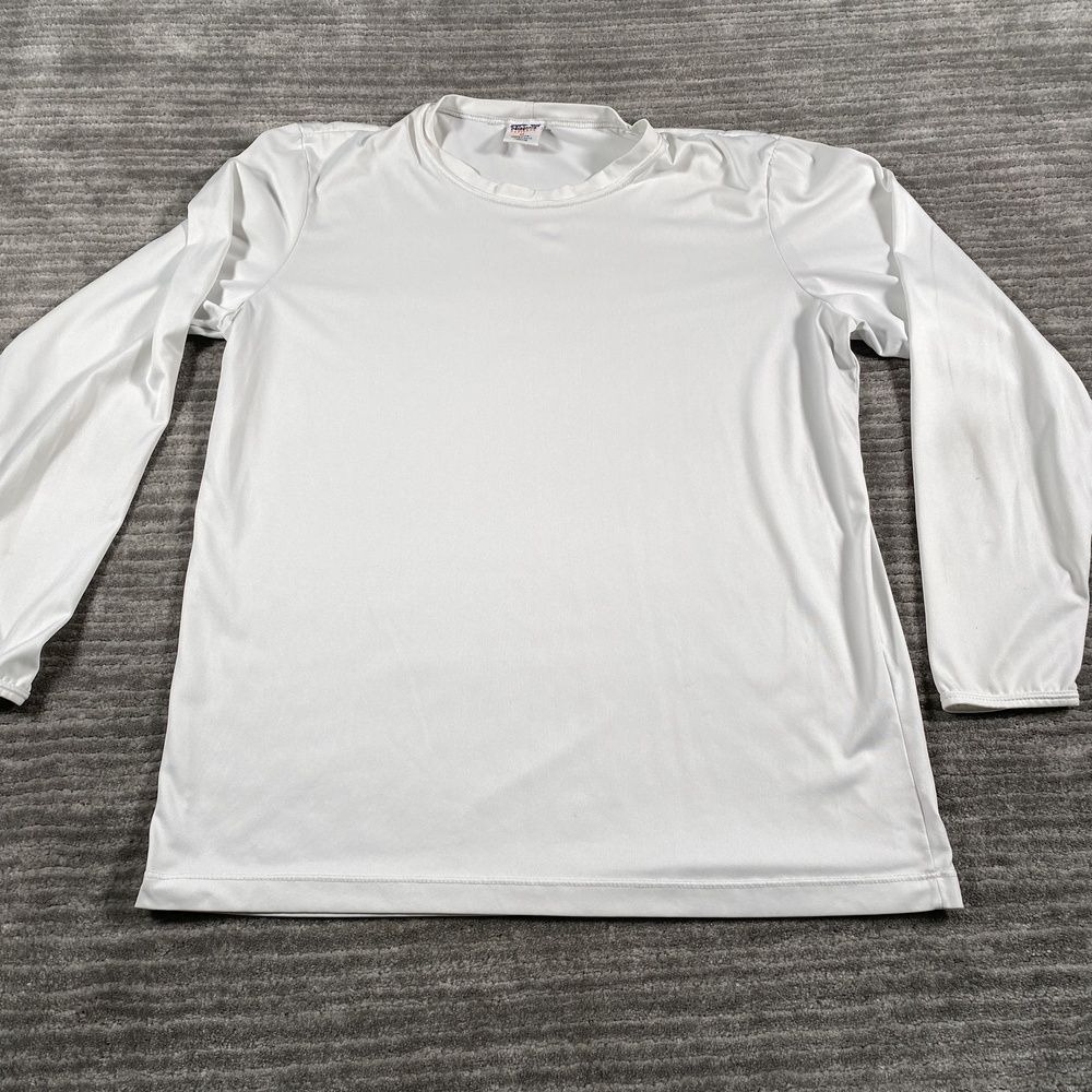 Patagonia Shirt Mens Medium White Capilene Long Sleeve Base Layer Performance
